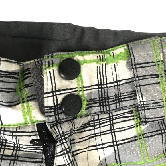 Trilogy Women's Gray Green Plaid Snow Pants / Insulated Ski/Snowboard Pants XXS - Picture 3 of 16